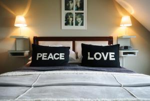 Letto o letti in una camera di Hillside Lodge B&B