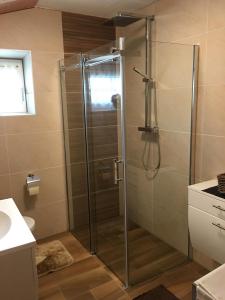 Koupelna v ubytování Musi Appartements