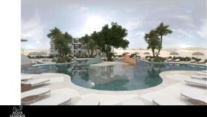 a rendering of a swimming pool at a resort at Flow Aqua Legends Resort Sahl Hasheesh in Hurghada