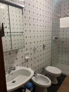 a bathroom with a sink and a toilet at Hope Home Trentino in San Martino di Castrozza +10 photos