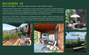 a collage of photos of a house with a view at Belvedere 10 in Pietrasanta