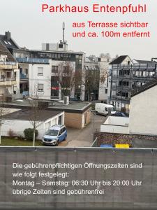 a picture of a parking lot in a city at Ferienwohnung in der Innenstadt in Euskirchen +7 photos