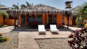 Jardín al aire libre en Guille Bungalows