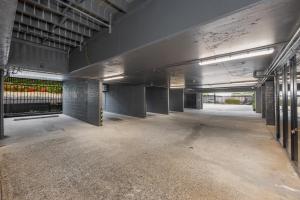 an empty parking lot in an empty parking garage at Spring Hill Inn in Brisbane