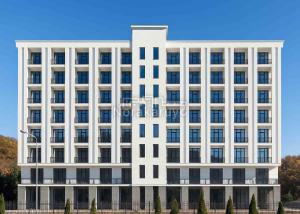 a large white building with trees in front of it at New Alvina in Tsaghkadzor