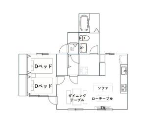 a floor plan of a house at Sunstone GINOWAN 1F in Futemma
