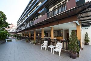 Balkón nebo terasa v ubytování TH beach hotel