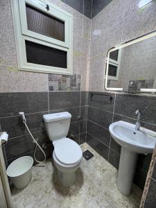 a bathroom with a toilet and a sink at Giza - faisal in Cairo
