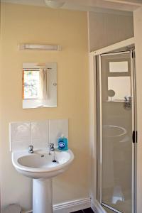 a bathroom with a sink and a shower at 4 Bed in Inch oc-i183 in Anascaul +17 photos