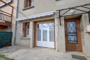 a front door of a house with a door at Vintage House in Ambérieu-en-Bugey