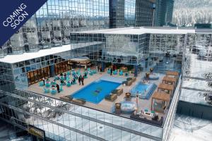 a rendering of the pool on the top of a building at Caesars Republic Lake Tahoe, A Caesars Destination in Stateline