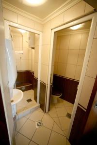 Kylpyhuone majoituspaikassa Apartment Danubius
