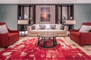 Posezení v ubytování Oakwood Residence Damei Beijing