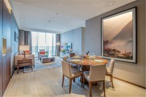 Posezení v ubytování Oakwood Residence Damei Beijing