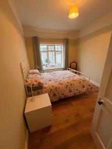 a bedroom with a bed and a window at Cosy Townhouse 2bedroom in Enniscorthy