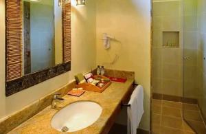 a bathroom with a sink and a shower at Sekenani,Leparan Lodge in Narok +93 photos