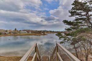 a view of a lake with boats in it at Aweigh We Go in Chatham