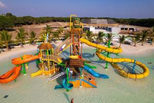 an aerial view of a water park with a water slide at Loft shaula in Tapachula