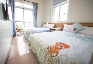 Letto o letti in una camera di Sally's Home