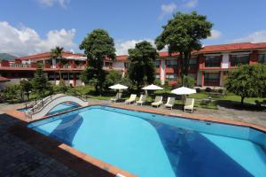 The swimming pool at or close to Hotel Pokhara Grande