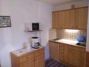 Kuchyň nebo kuchyňský kout v ubytování Apartments Penz