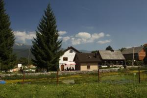 a large white house with a tree in front of it at House Drakulić in Korenica