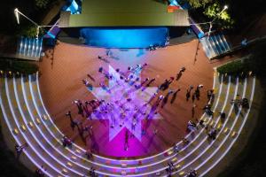 an overhead view of a stage with people on it at Camping Villaggio Il Pilone in Rosa Marina +18 photos