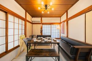 a room with a table with cups on it at Soresta INN Shinozaki in Tokyo
