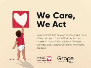 a young boy holding a heart on a banner at Greet Hotel Evreux Centre - Route de Normandie by Accor in Évreux +56 photos
