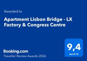 a screenshot of the augmentediction bridge lx factory and congress centre logo at Lx Factory Apartment-Lisbon Style-Spacious & Bright-Congress Centre in Lisbon