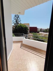 a view from the balcony of a house at Villa Perle Bleu in Saïdia