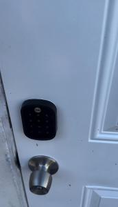 a door with a phone on the side of it at Lisboa Shores in Miami