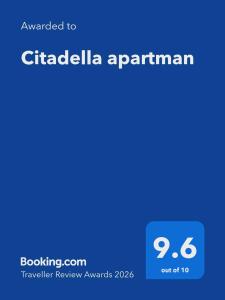 a screenshot of a cell phone with the text upgraded to citelaarius spam at Citadella Luxury Lakefront Apartment with Terrace in Siófok