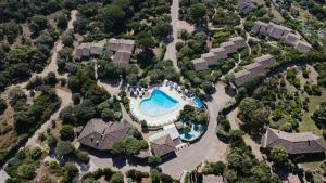 an aerial view of a estate with a swimming pool at Les Hauts de Santa Giulia in Porto-Vecchio