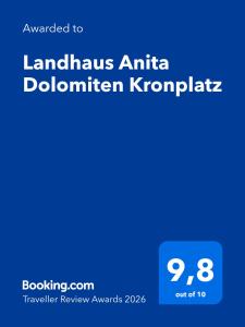 a screenshot of a cell phone with the text translated to landwegian antarctic at Landhaus Anita Dolomiten Kronplatz in Perca