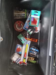 a drawer full of toys in a refrigerator at Riverside Cottage Äänekoski Sauna Hot Tub Northern Lights in Äänekoski