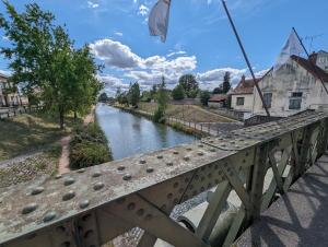 a view of a river from a bridge at Le Studio Neo-Retro in Digoin