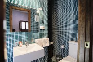 Koupelna v ubytování Vivienda Turística Yamaries