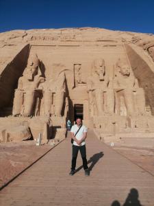 a man is standing in front of anaraohificialificialificialificialificialificialificial at Abo Orabi Guest House in Aswan +13 photos