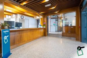 a view of the lobby of a building at Hotiday Conegliano in Conegliano