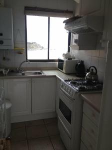 Virtuve vai virtuves zona naktsmītnē Horcon Condominio CAUCAU