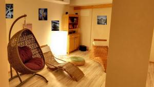 Hotel Boton D'Or & Wellness a La Thuile的休息区