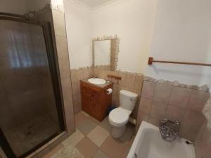 a bathroom with a toilet and a shower and a sink at Crayfish Inn no5 in Ramsgate +16 photos