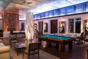 a billiard room with a pool table in it at Estancia VIK José Ignacio in José Ignacio