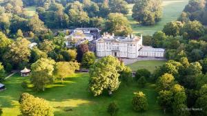 an aerial view of a large house on a lawn at Apartment No 4 in Bridlington