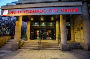 a hotel leominhardt city center with a sign on it at Leonardo Hotel Madrid City Center in Madrid