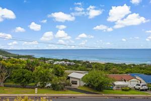 a view of the ocean from a house at Oceanic 3 in East Ballina