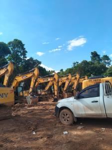 a car parked in front of a pile of bulldozers at Kotabaru in Gununganjar