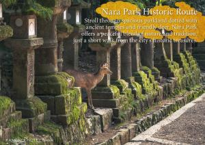 a deer standing next to a row ofestones at KAMENOI HOTEL Nara in Nara