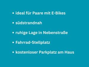 a screenshot of a cell phone with the words ideal flip parse hit e bites at Huus Binnensee - Erdgeschoss-Wohnung mit Garten & Seeblick - Wintergarten & Terrasse - hundefreundlich - ruhige Lage - Südstrand 5 Min mit Rad in Fehmarn